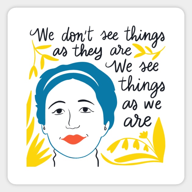 Anais Nin quote Sticker by Awesome quotes